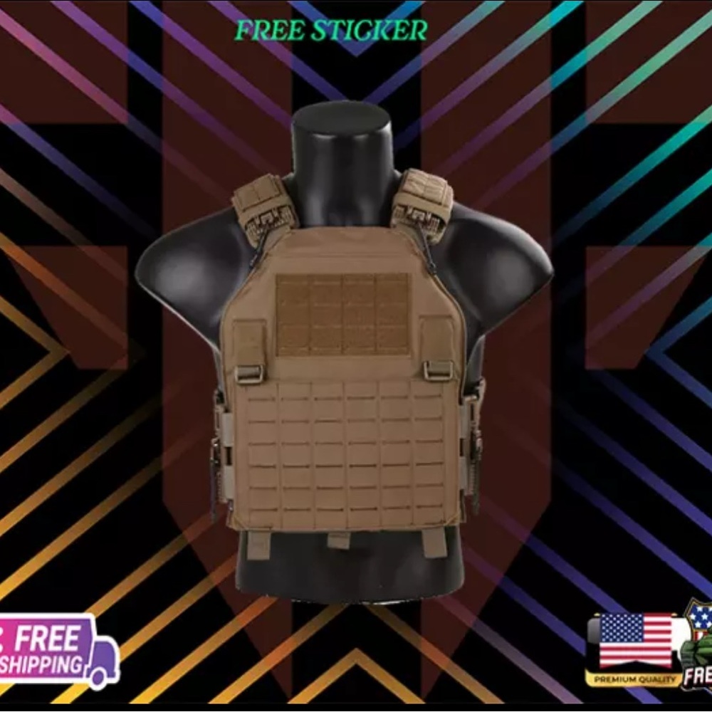 Emerson LAVC Assault Tactical Vest MOLLE Quick Release Plate Carrier Body Armor
